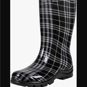 ASGARD WOMEN'S MID CALF RAIN PRINTED WATERPROOF RUBBER BOOTS